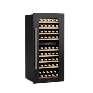 Klarstein Vinsider Duo chladnička na víno, 79 fliaš, 2 chladiace zóny, UV ochrana, 9 políc, Dotykové ovládanie Ampera.SK