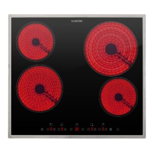 Klarstein Virtuosa 4, sklokeramická varná doska, 6500 W, 4 platničky, rám z nehrdzavejúcej ocele Ampera.SK