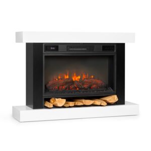 Klarstein Vulsini Hideaway, elektrický krb, 1900 W, LED technológia, diaľkové ovládanie, biely Ampera.SK