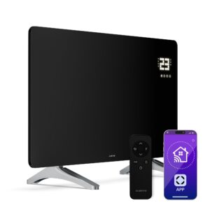 Klarstein Wonderglass infračervený panel | 480 W | 7 - 14 m² | Moderný sklenený dizajn | 90 cm x 58 cm Ampera.SK