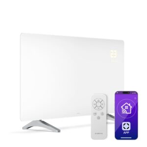 Klarstein Wonderglass infračervený panel | 720 W | 8 - 15 m² | Moderný sklenený dizajn | 120 cm x 68 cm Ampera.SK