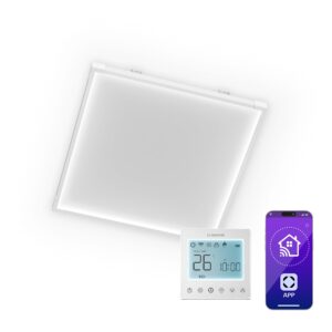 Klarstein Wondersky infračervený panel | 360 W | 4 - 8 m² | Minimalistický dizajn | 60 cm x 60 cm Ampera.SK