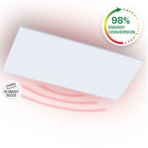 Klarstein Wondersky, infračervený stropný ohrievač, 120 x 60 x 6,5 cm (Š x V x H), 700 W, IP44 Ampera.SK