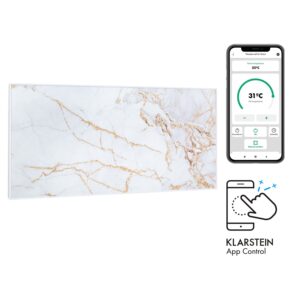 Klarstein Wonderwall Air Art Smart, infračervený ohrievač, 120 x 60 cm, 700 W, aplikácia, mramor I Ampera.SK