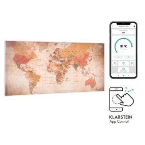 Klarstein Wonderwall Air Art Smart, infračervený ohrievač, 120 x 60 cm, 700 W, aplikácia, svet Ampera.SK