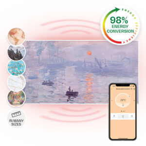 Klarstein Wonderwall Air Art Smart, infračervený ohrievač, 120 x 60 cm, 700 W, aplikácia, východ slnka Ampera.SK