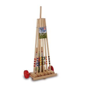 Kroket LUCIO LONDERO pre 6 hráčov - drevený vozík LUCIO LONDERO www.ampera.sk