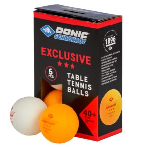 Loptičky na stolný tenis SCHILDKROT Exclusive 3-star Poly 40+ 6ks SCHILDKROT www.ampera.sk
