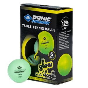 Loptičky na stolný tenis SCHILDKROT Glow in the Dark Poly 40+ 6ks SCHILDKROT www.ampera.sk