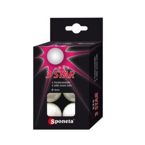Loptičky na stolný tenis SPONETA *** 6ks SPONETA www.ampera.sk