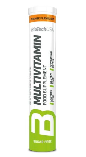 Multivitamín šumivé tablety - Biotech USA 20 tbl. Orange Biotech USA www.ampera.sk