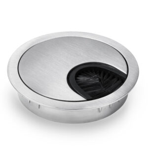 OneConcept Káblová priechodka, súprava 2 kusov, 60 mm, kov, štetinové tesnenie Ampera.SK