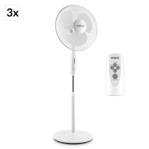 OneConcept White Blizzard RC 2G stojanový ventilátor set 50 W 41 cm s diaľkovým ovládaním Ampera.SK