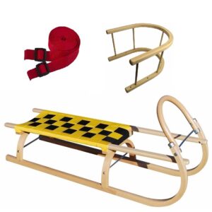 Sane drevené SULOV 67 dĺžka 110 cm + ohrádka + popruh SULOV www.ampera.sk