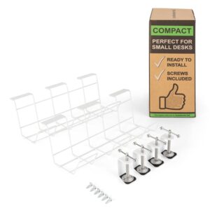 Scanfield Darwin, drôtený kôš, pre zásuvkové lišty, vrátane svoriek, na stolíky Ampera.SK