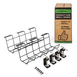 Scanfield Darwin, drôtený kôš, pre zásuvkové lišty, vrátane svoriek, na stolíky Ampera.SK