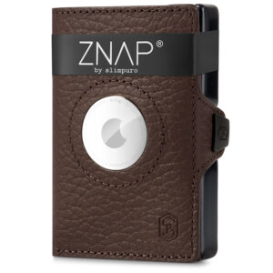 Slimpuro ZNAP Airtag Wallet, 12 kariet, priehradka na mince, 8,9 x 1,8 x 6,3 cm (Š x V x H), ochrana RFID Ampera.SK