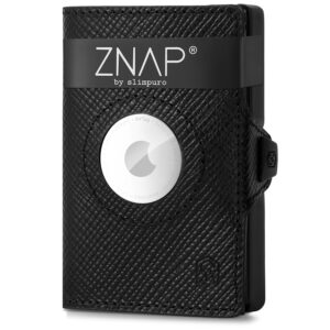 Slimpuro ZNAP Airtag Wallet, 12 kariet, priehradka na mince, 8,9 x 1,8 x 6,3 cm (Š x V x H), ochrana RFID Ampera.SK