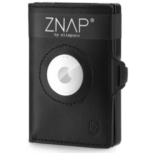 Slimpuro ZNAP Airtag Wallet, 8 kariet, priehradka na mince, 8,9 x 1,5 x 6,3 cm (Š x V x H), ochrana RFID Ampera.SK