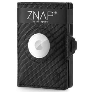Slimpuro ZNAP Airtag Wallet, 8 kariet, priehradka na mince, 8,9 x 1,5 x 6,3 cm (Š x V x H), ochrana RFID Ampera.SK