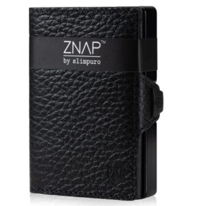 Slimpuro ZNAP Slim Wallet, 12 kariet, priehradka na mince, 8,9 x 1,8 x 6,3 cm (Š x V x H), ochrana RFID Ampera.SK