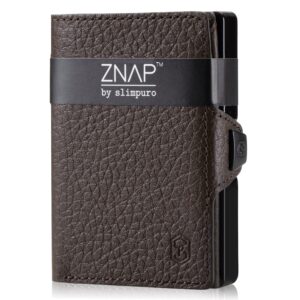 Slimpuro ZNAP Slim Wallet, 8 kariet, priehradka na mince, 8,9 x 1,5 x 6,3 cm (Š x V x H), ochrana RFID Ampera.SK