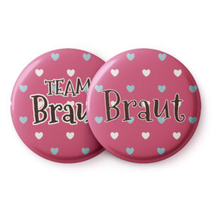 Spielehelden Odznaky Bunte Herzen Dievčenská rozlúčka so slobodou 12 odznakov 5,6 cm extra veľké Darček na dievčenskú rozlúčku so slobodou. Ampera.SK