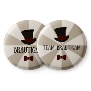 Spielehelden Odznaky Klobúk II Rozlúčka so slobodou 12 odznakov 5,6 cm extra veľké Darček na dievčenskú rozlúčku so slobodou Ampera.SK