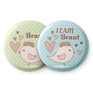 Spielehelden Odznaky Vogel I Dievčenská rozlúčka so slobodou 20 odznakov 5,6 cm extra veľké Darček na dievčenskú rozlúčku so slobodou Ampera.SK