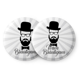 Spielehelden Odznaky s bradou Pánska rozlúčka so slobodou 12 odznakov 5,6 cm Extra veľké Darček na pánsku rozlúčku so slobodou Ampera.SK