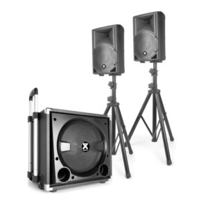 Vonyx VX840BT 2.1, set aktívnych reproduktorov, 15" subwoofer, 2x8" reproduktor, max 900W Ampera.SK