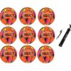 Výhodný akčný set - 9x Futbalová lopta SELECT FB Brillant Super TB SK Chance Liga 2024/25 5 oranžový-modrý SELECT www.ampera.sk